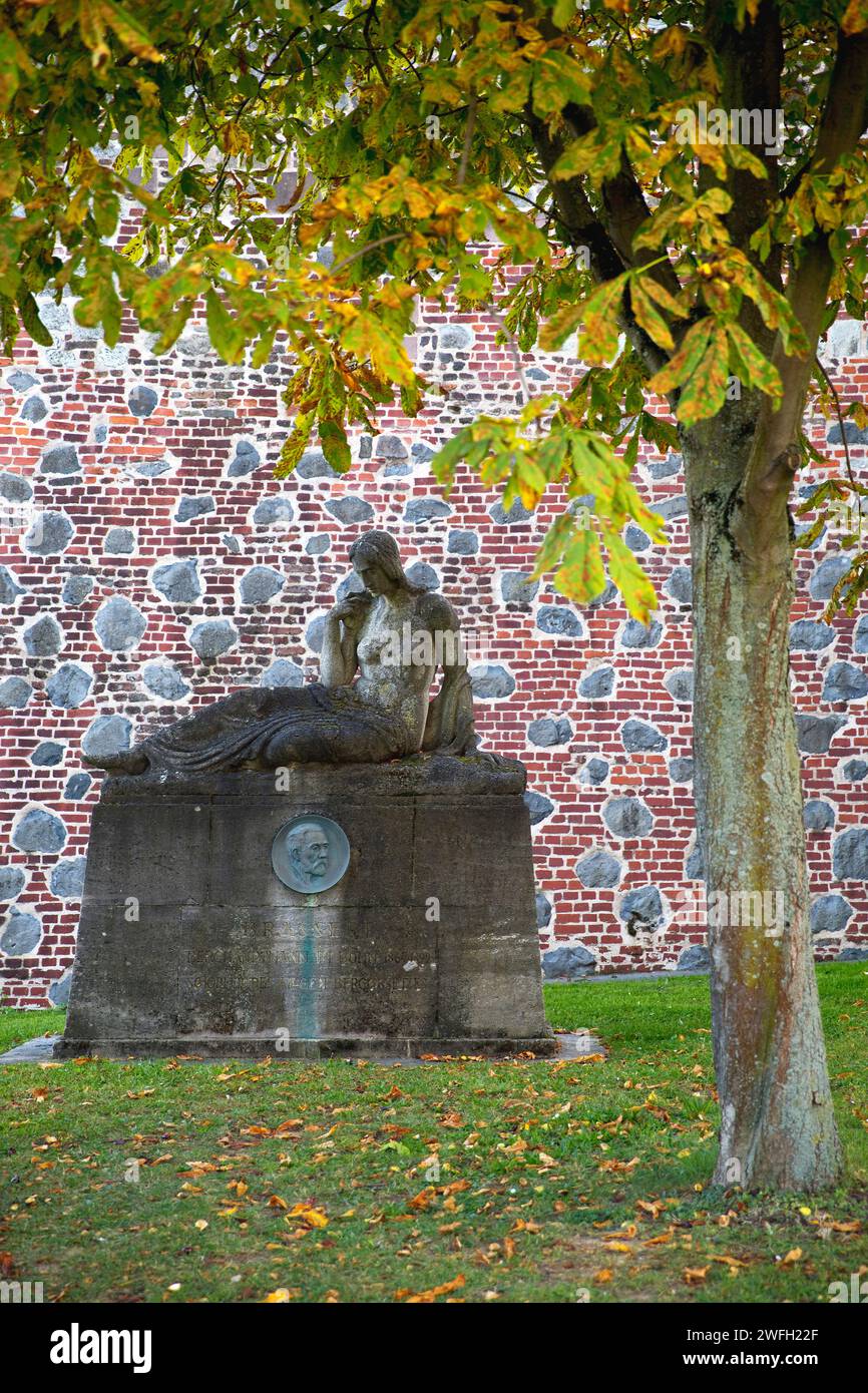 Brassert monument at river Rhine in Bonn, Germany, North Rhine-Westphalia, Bonn, Alter Zoll Stock Photo