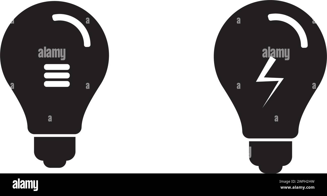 light bulb symbol vector design illustration Stock Vector