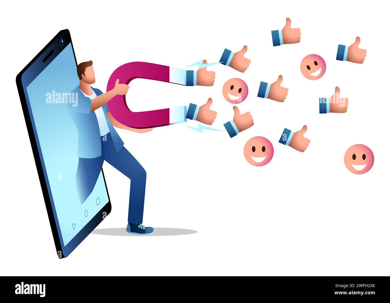 Man comes out Stock Vector Images Alamy