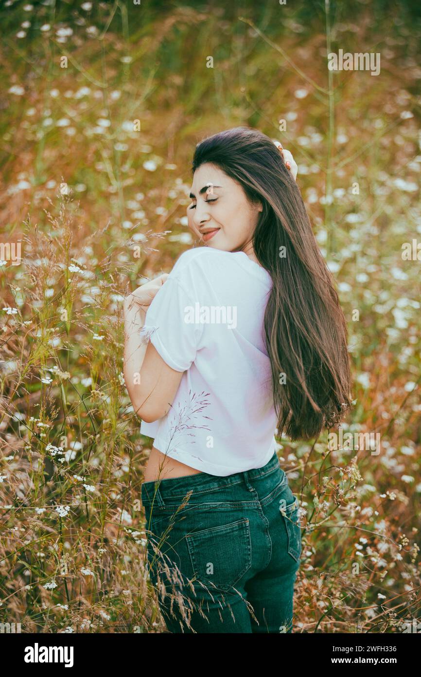 Joyful young woman middle eastern hi-res stock photography and images ...
