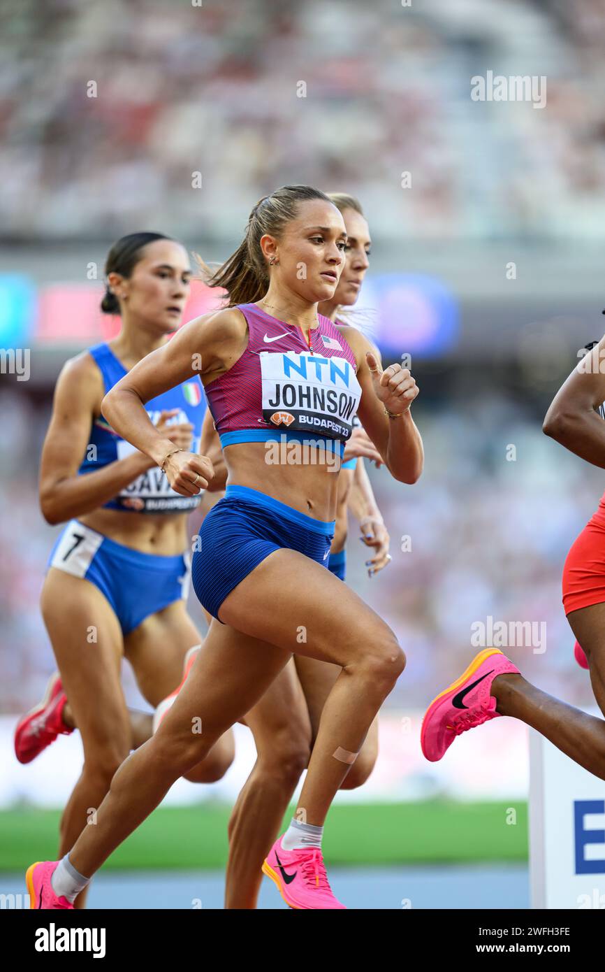 Sinclaire JOHNSON participating in the 1500 meters at the World ...