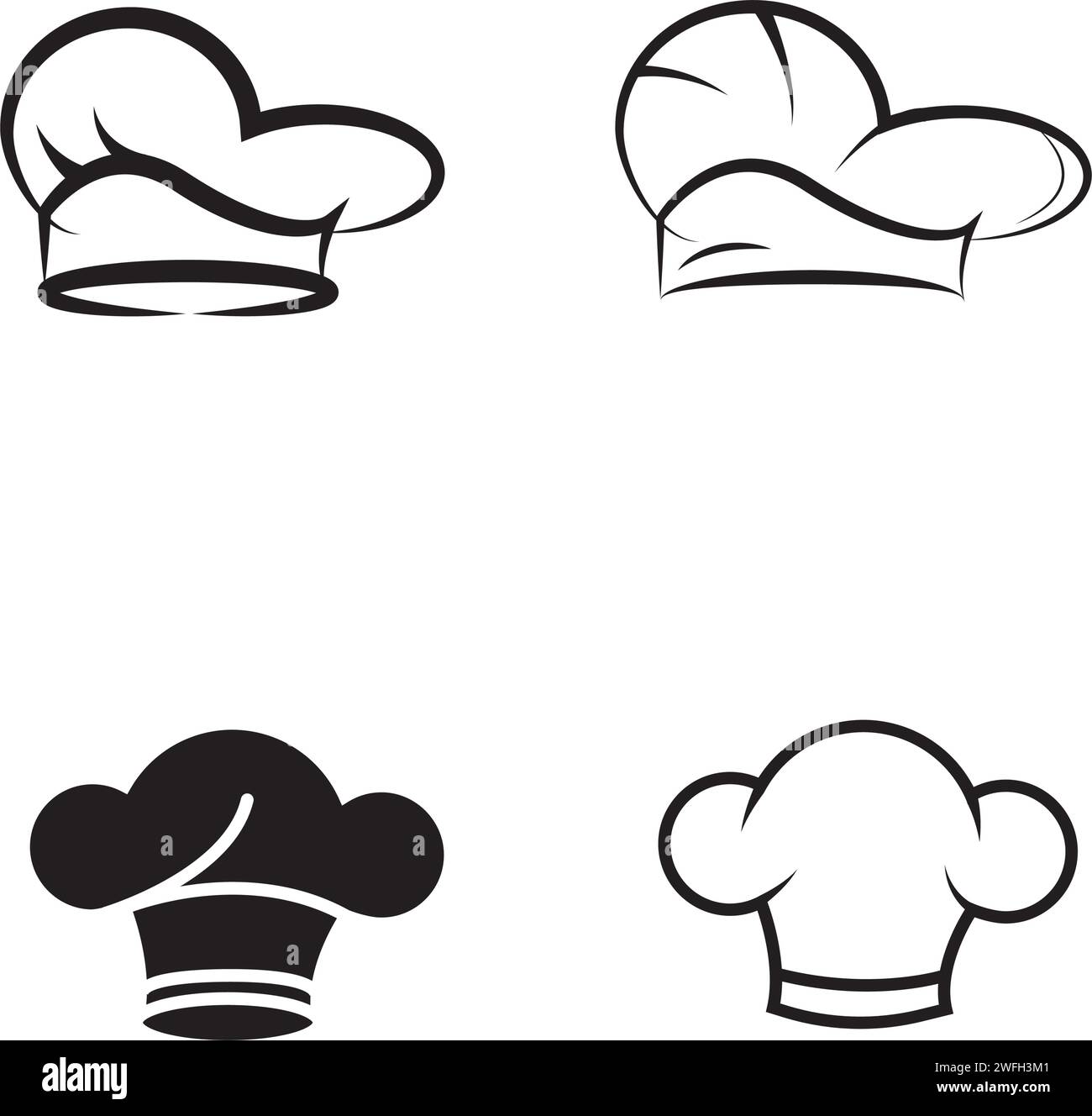 hat chef logo template vector illustration Stock Vector Image &amp; Art - Alamy