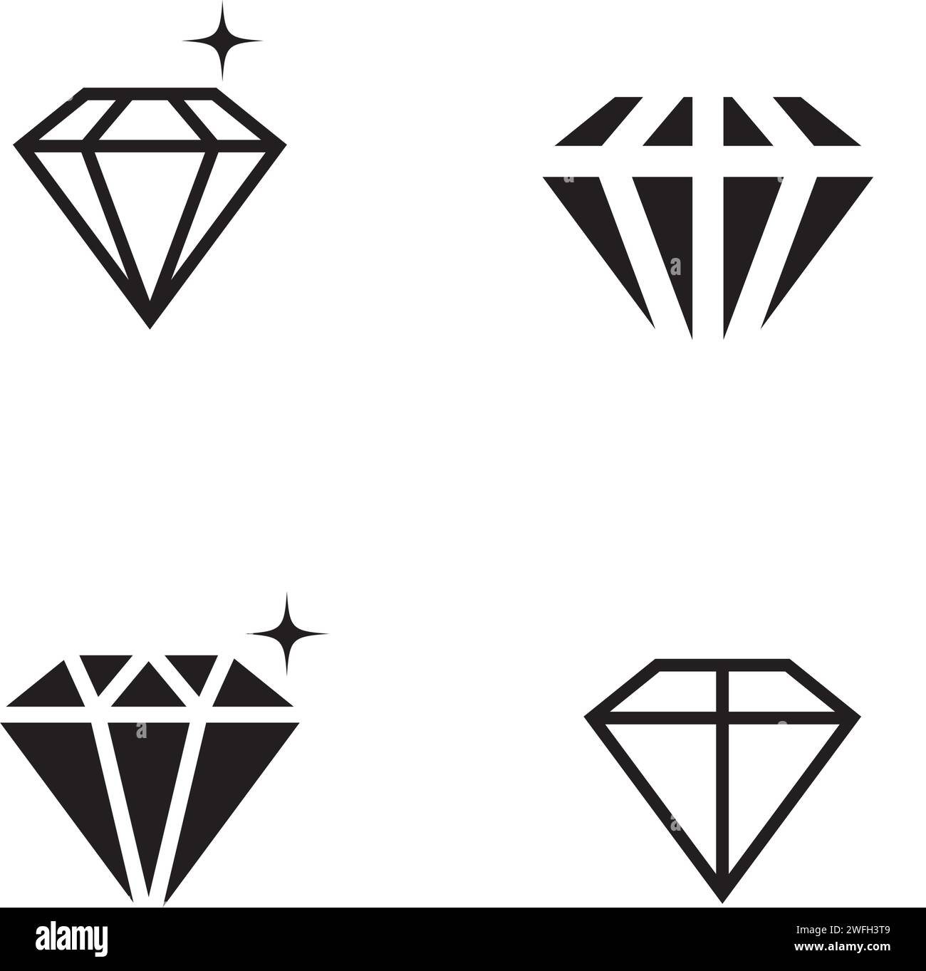 Diamond Logo Template vector icon illustration design Stock Vector ...