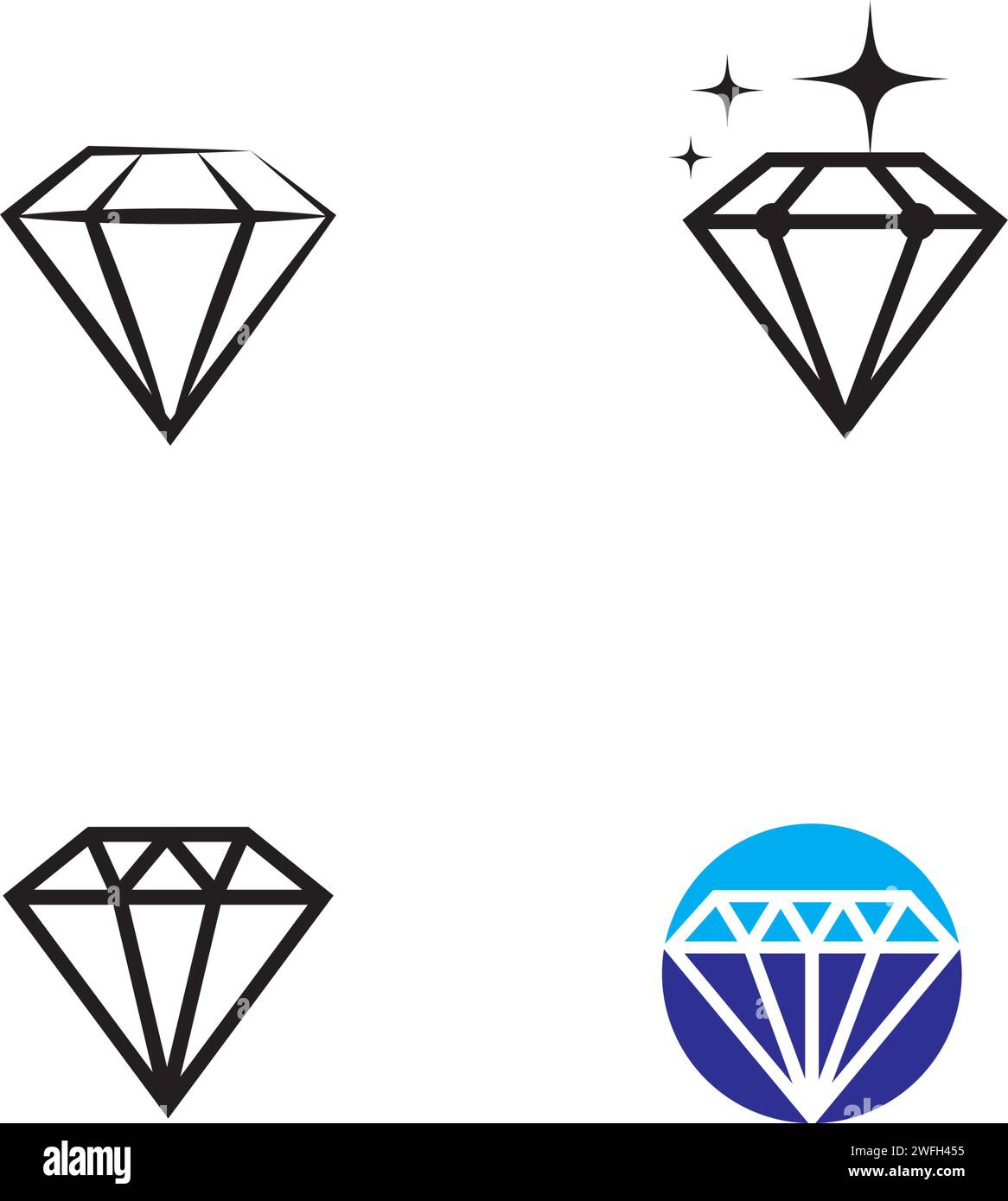 Diamond Logo Template vector icon illustration design Stock Vector ...