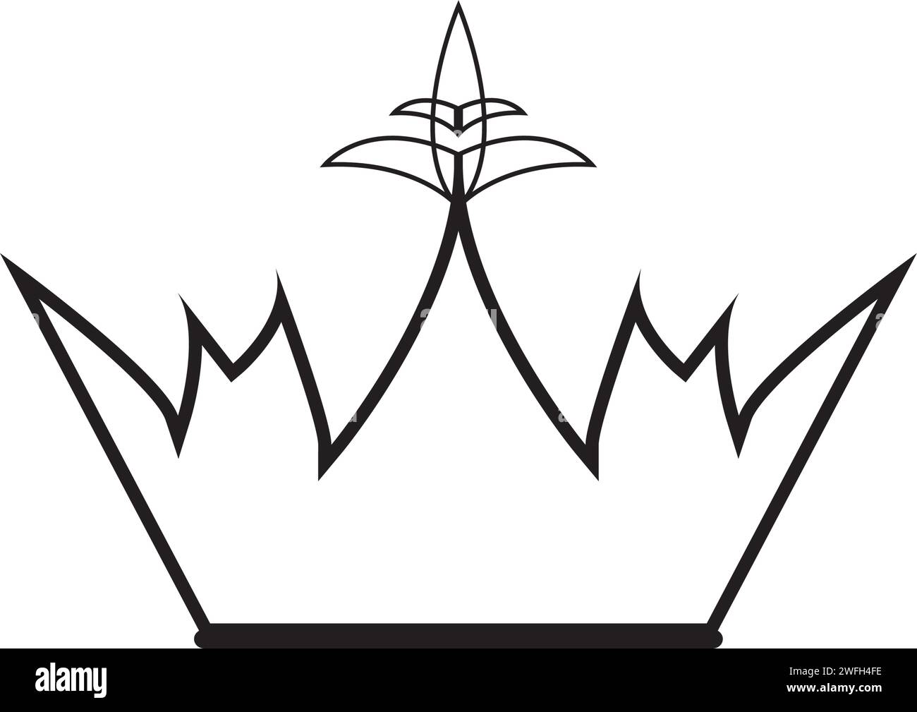 Crown Logo Template vector icon illustration design Stock Vector Image ...