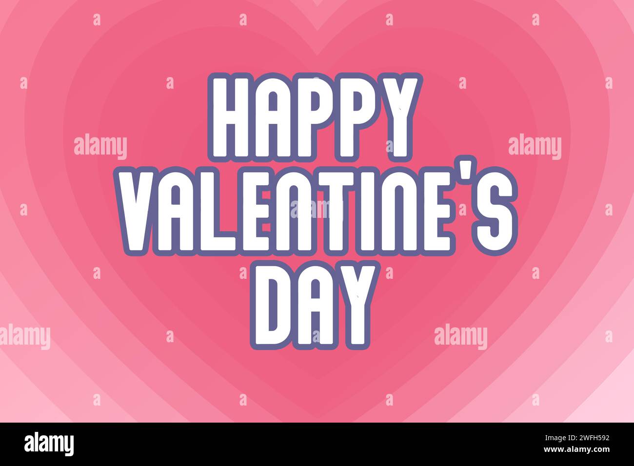 Happy Valentine's Day banner. Holiday pink background design Stock ...
