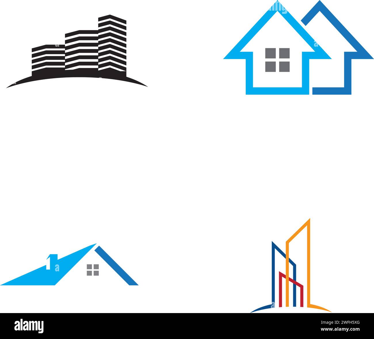 Real Estate , Property and Construction Logo design Stock Vector Image ...