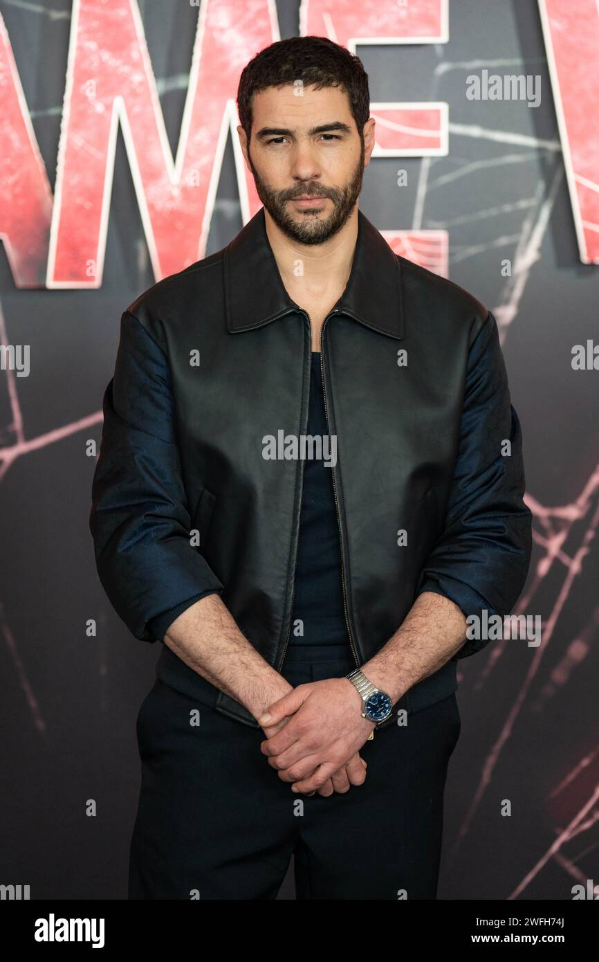 Tahar Rahim during the photocall for new Marvel film Madame Web at