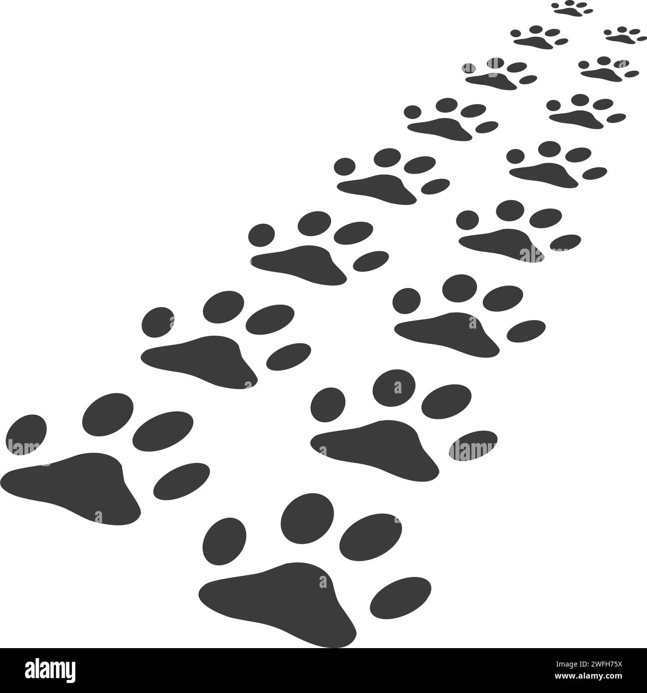 Paw Logo design vector illustration design template Stock Vector Image ...