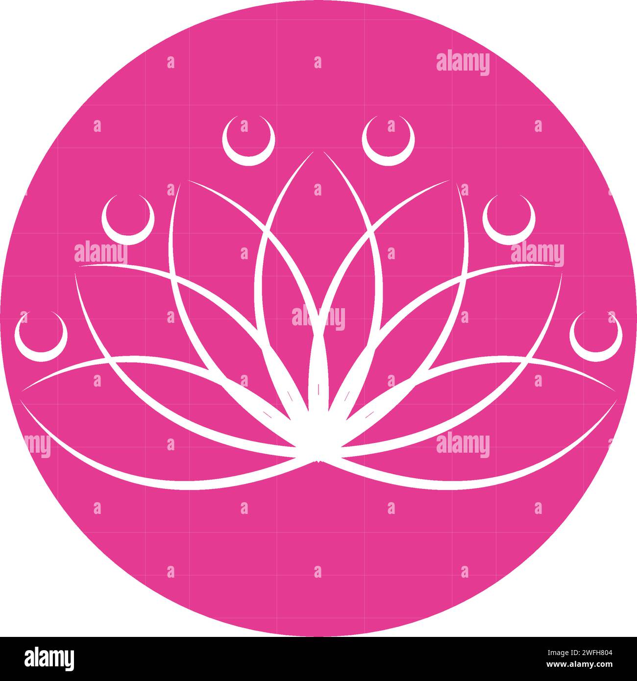 beauty lotus flower vector icon design template Stock Vector Image ...