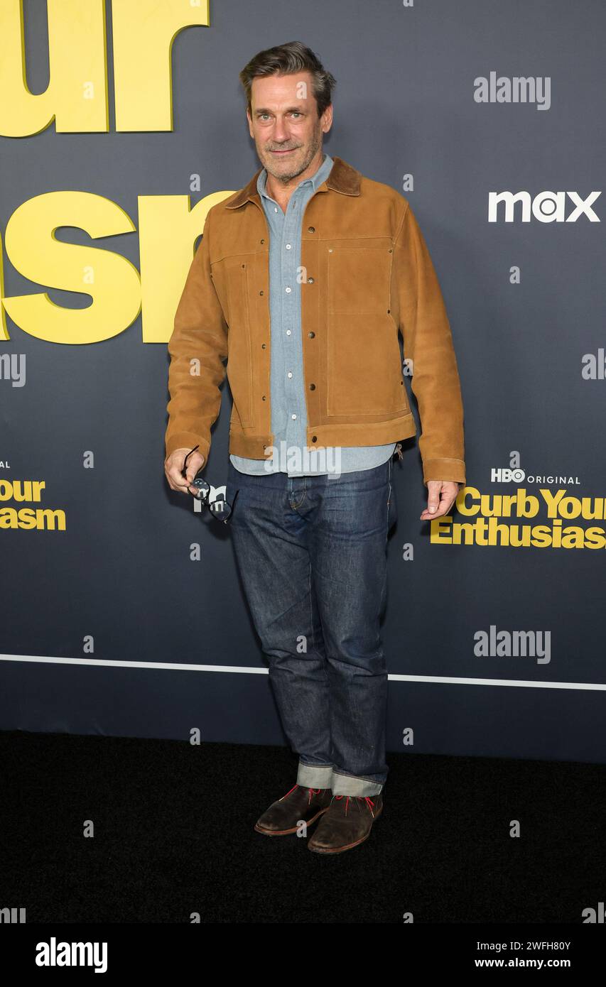 LOS ANGELES, CA JANUARY 30 Jon Hamm at the HBO's Season 12 Premiere