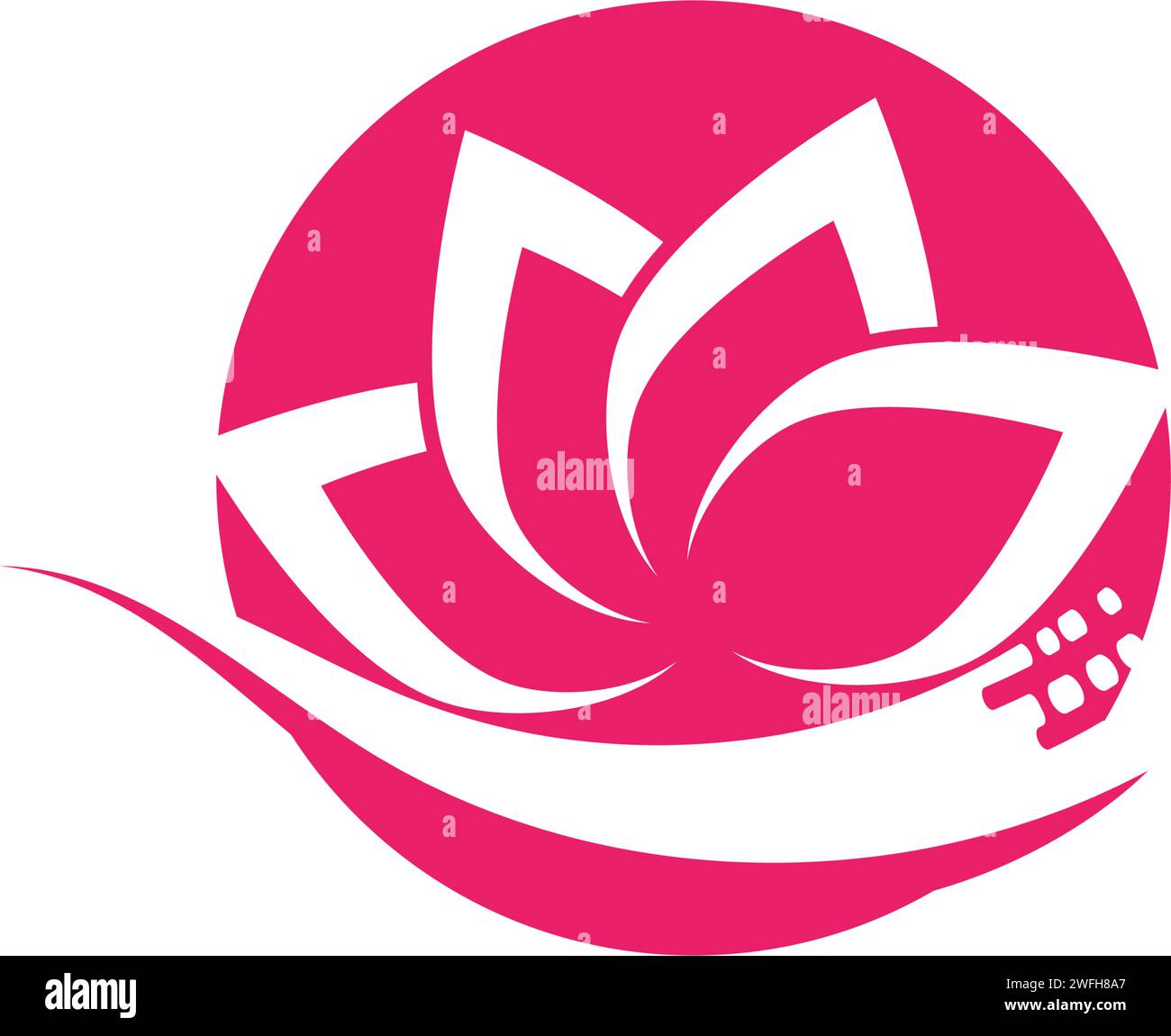 beauty lotus flower vector icon design template Stock Vector Image ...