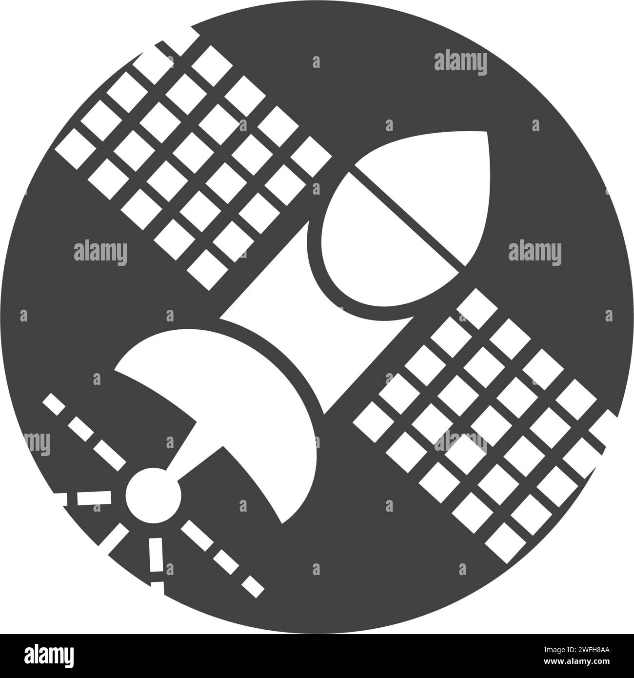 Satelite icon vector illustration design template Stock Vector