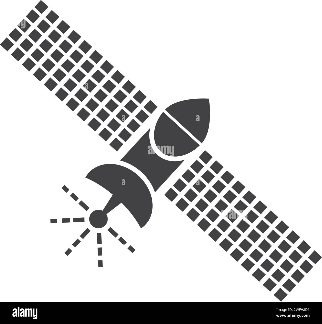 Satelite icon vector illustration design template Stock Vector