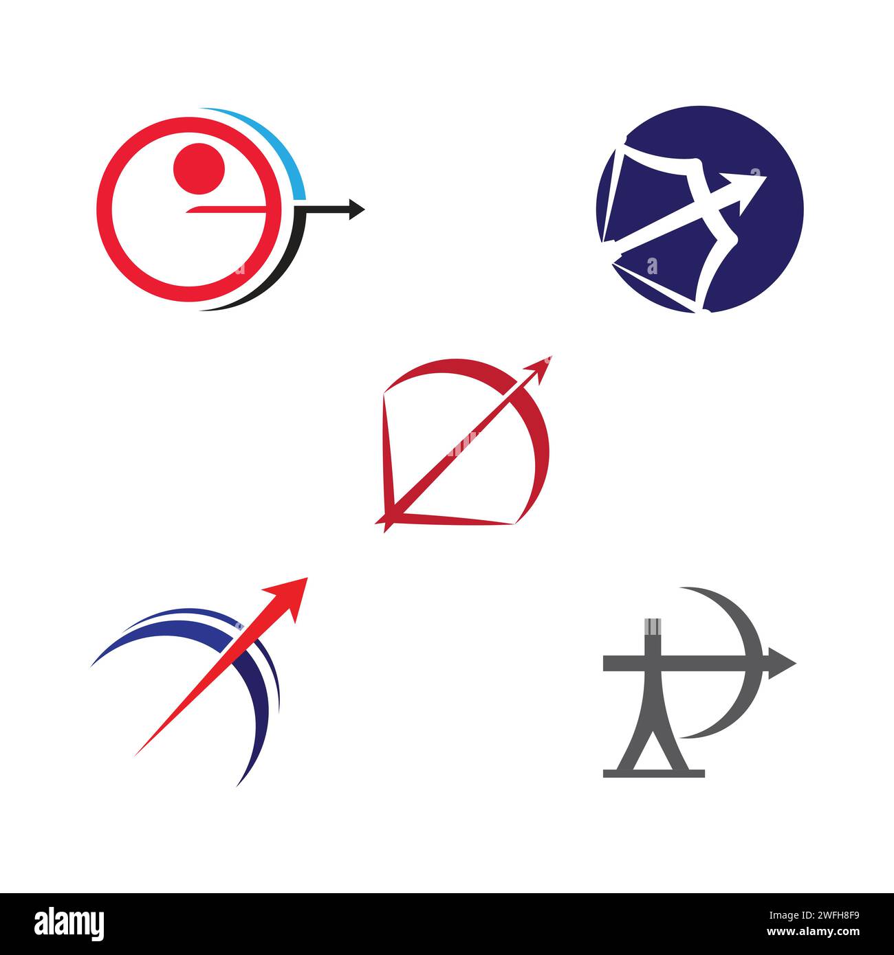 Archery vector illustration icon Template design Stock Vector Image ...