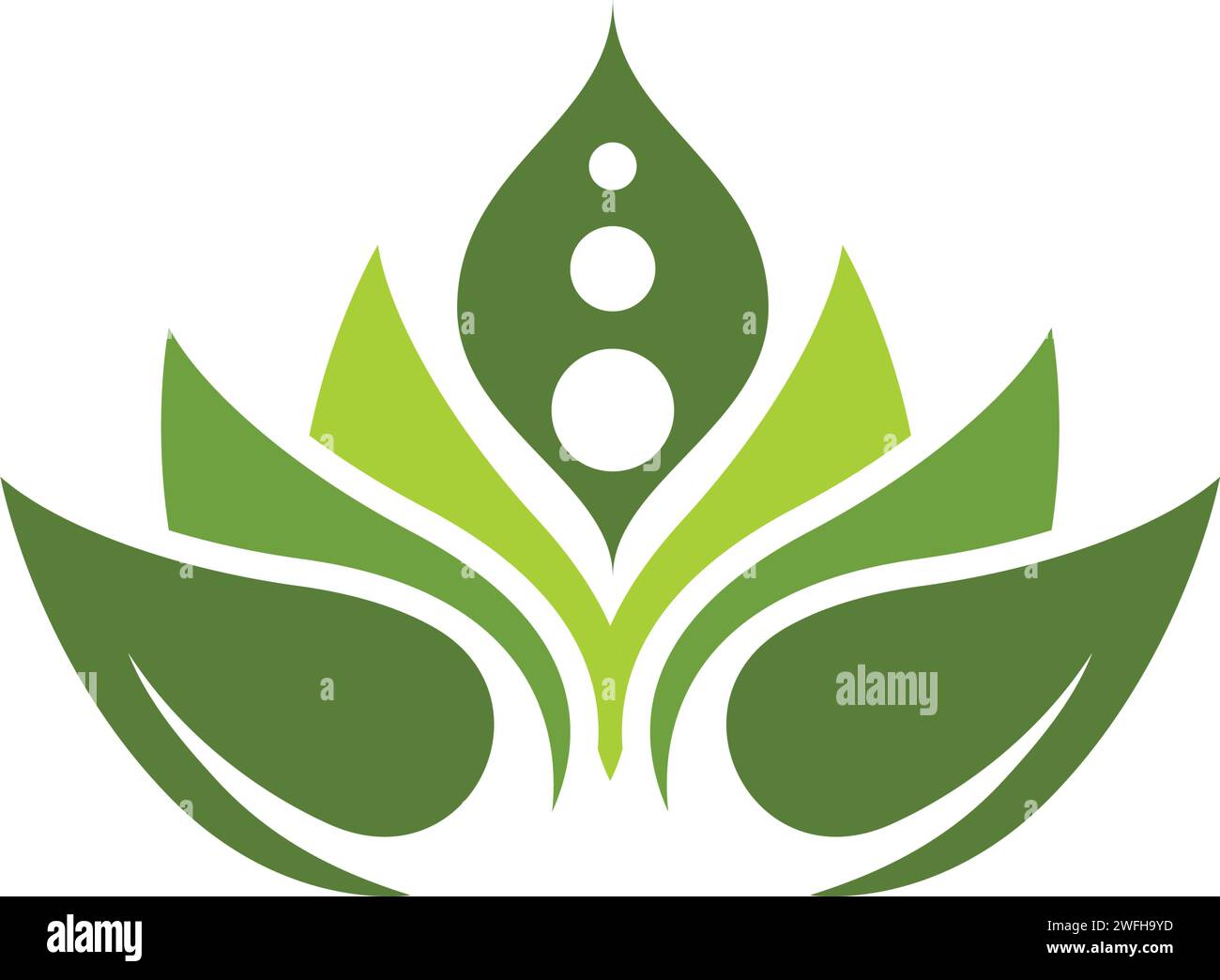 beauty lotus flower vector icon design template Stock Vector Image ...