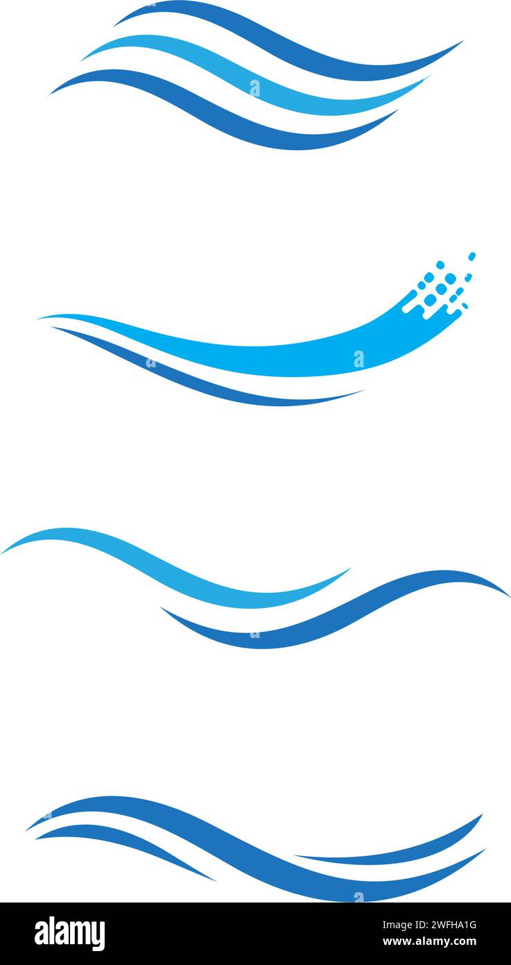 Water wave icon vector illustration design logo Stock Vector Image ...