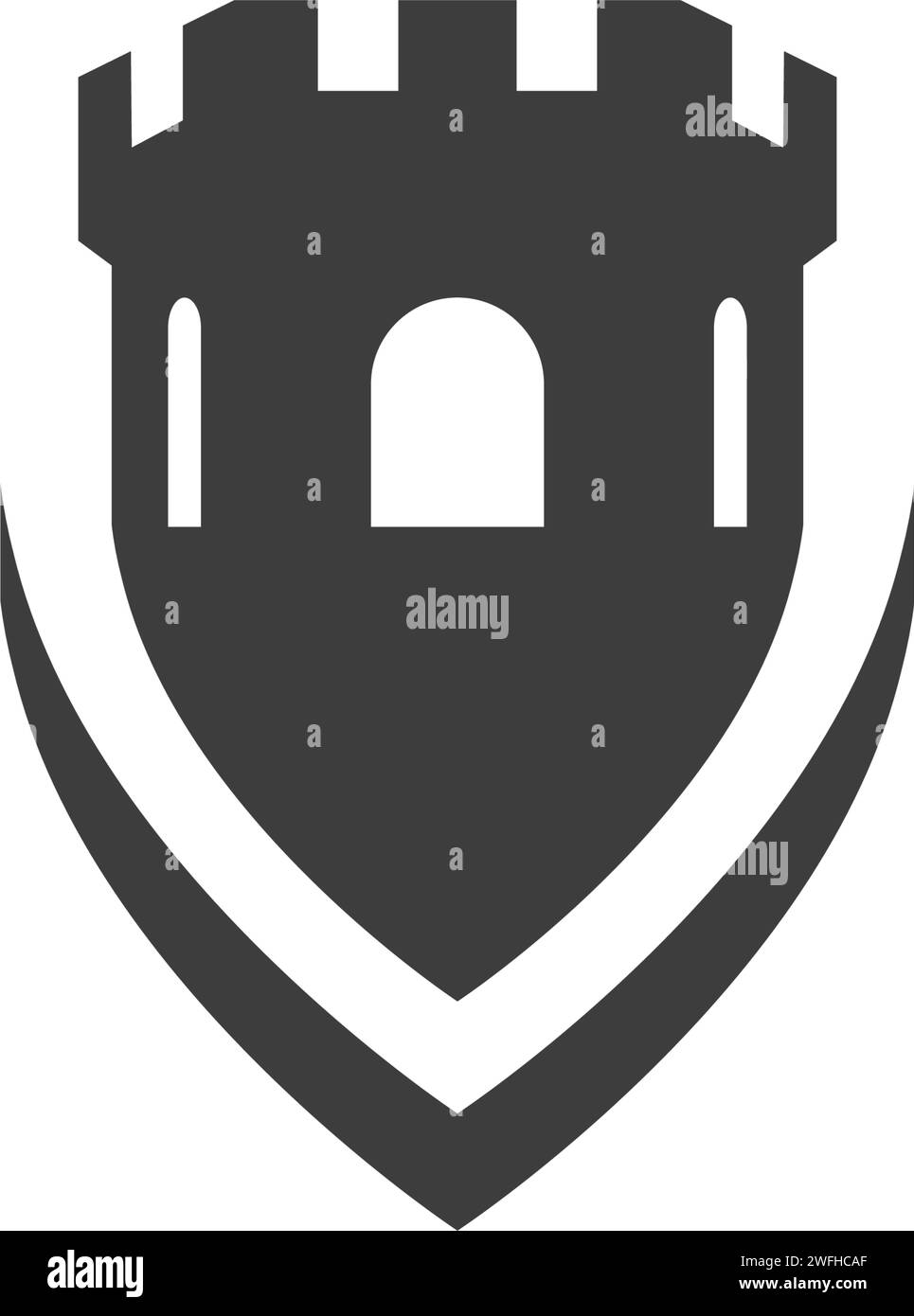 Castle vector illustration icon Template design Stock Vector Image ...