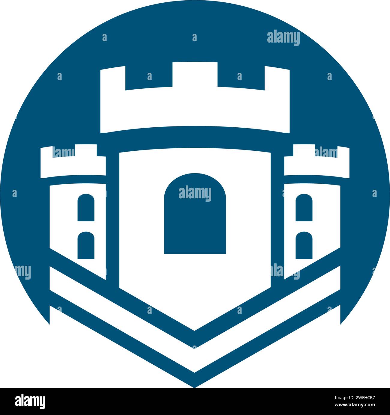 Castle vector illustration icon Template design Stock Vector Image ...
