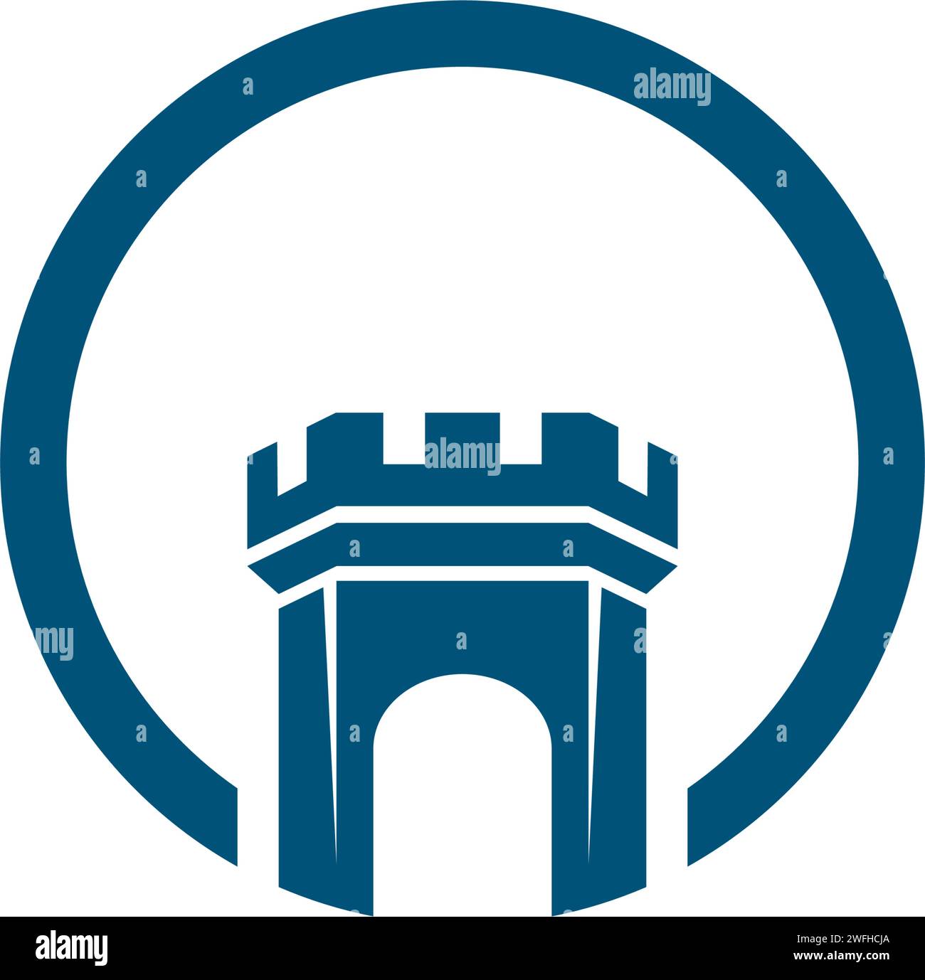 Castle vector illustration icon Template design Stock Vector Image ...