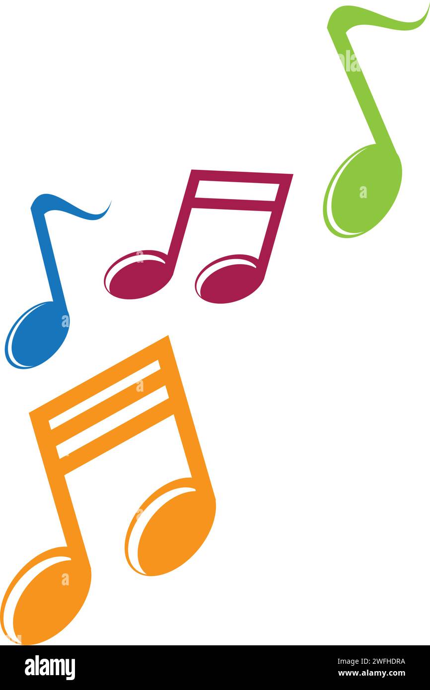 Music note Icon Vector illustration design Stock Vector Image & Art - Alamy