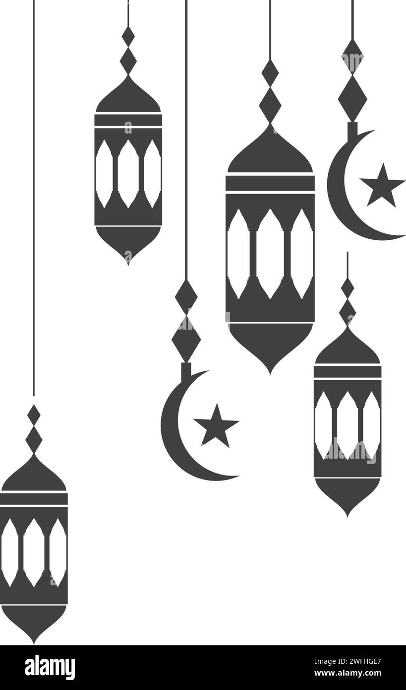 Islamic culture vector vectors Black and White Stock Photos & Images ...