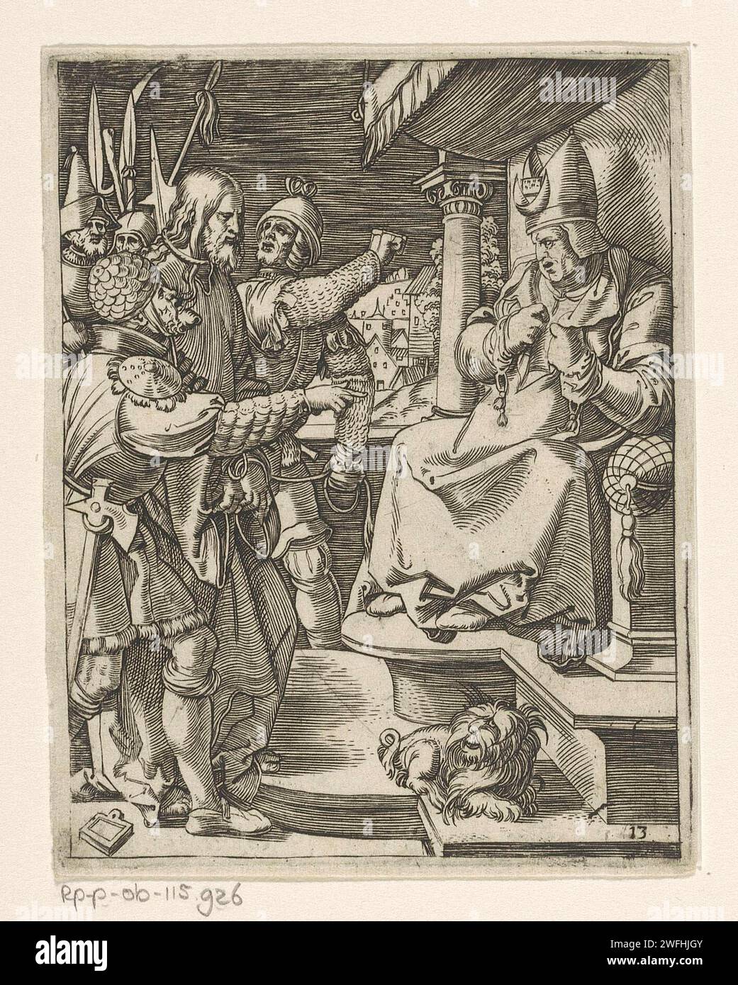 Mark Raimondi Christus for Kajafas, Marcantonio Raimondi, After Albrecht Dürer, 1511 ...