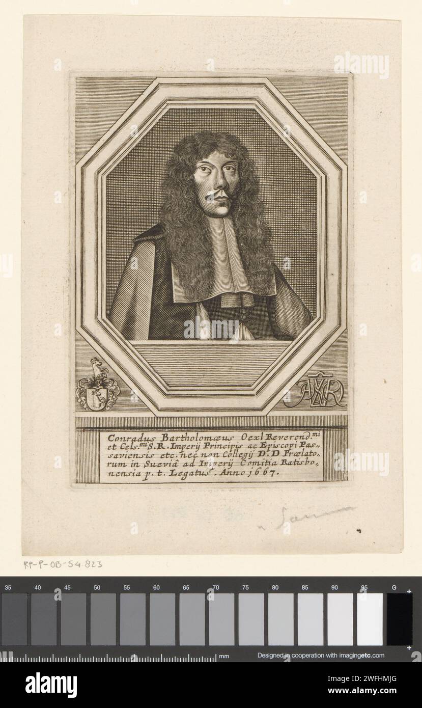 Portrait Van Konrad Bartholom us Oexl Matthias Van Sommer 1667 Print portrait-van-konrad-bartholom-us-oexl-matthias-van-sommer-1667-print