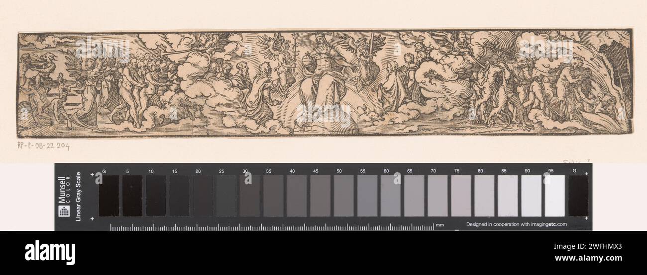 Last judgment, Virgilius Solis, 1524 - 1562 print  Nuremberg paper  Last Judgement Stock Photo