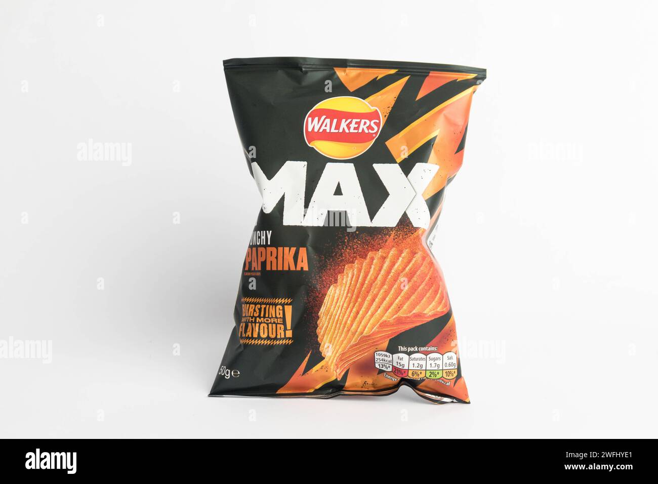 London, United Kingdom, 29th January 2024 A packet of Walkers Max
