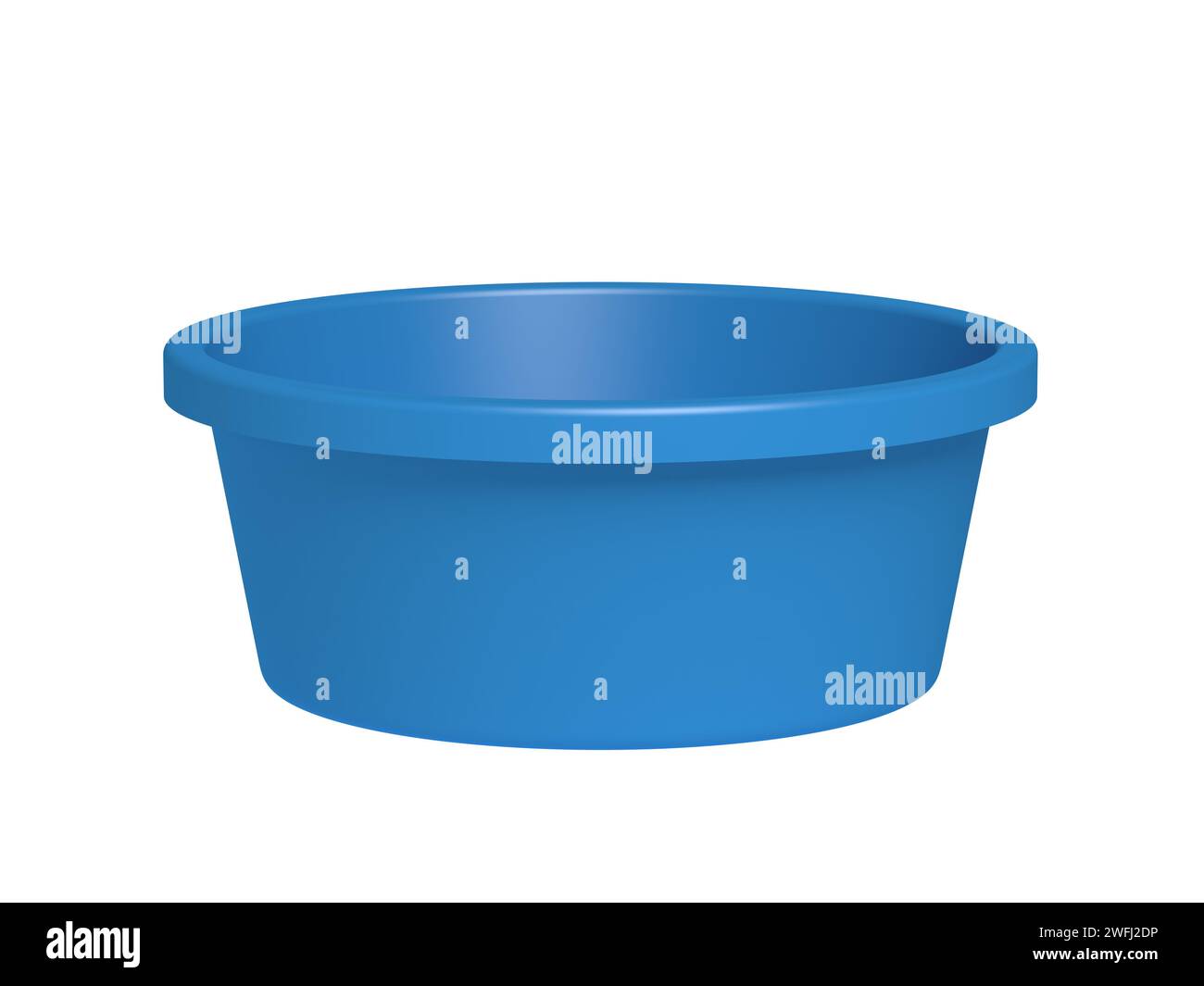 Washing bowl isolated on white background. Basin.  3d illustration. Stock Photo