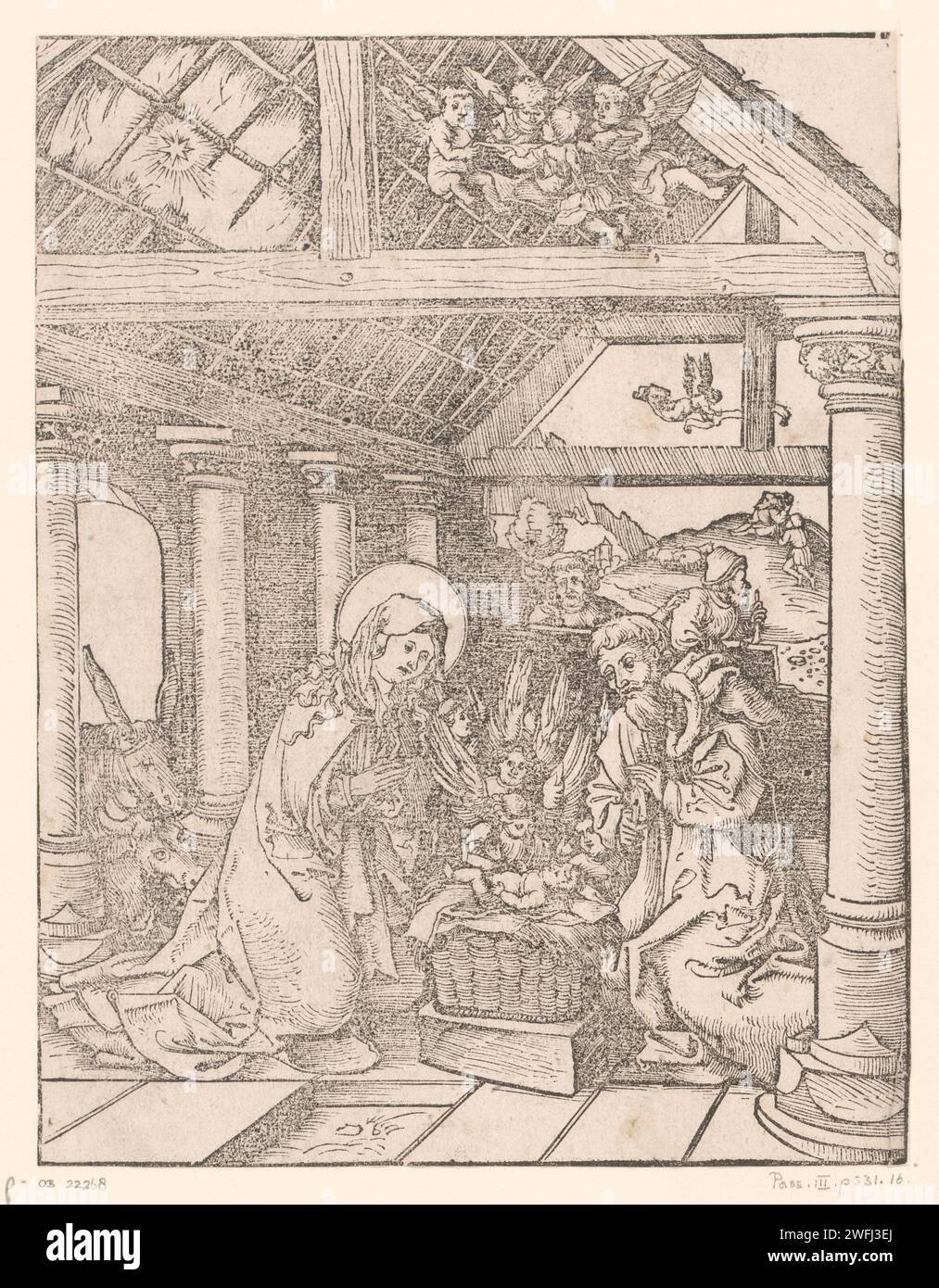 Birth of Christ, Anonymous, Hans Wechtlin (I), 1490 - 1526 print paper ...
