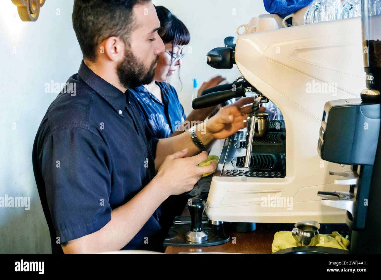 Restaurant restaurants food eating cafe cafes bistro hires stock