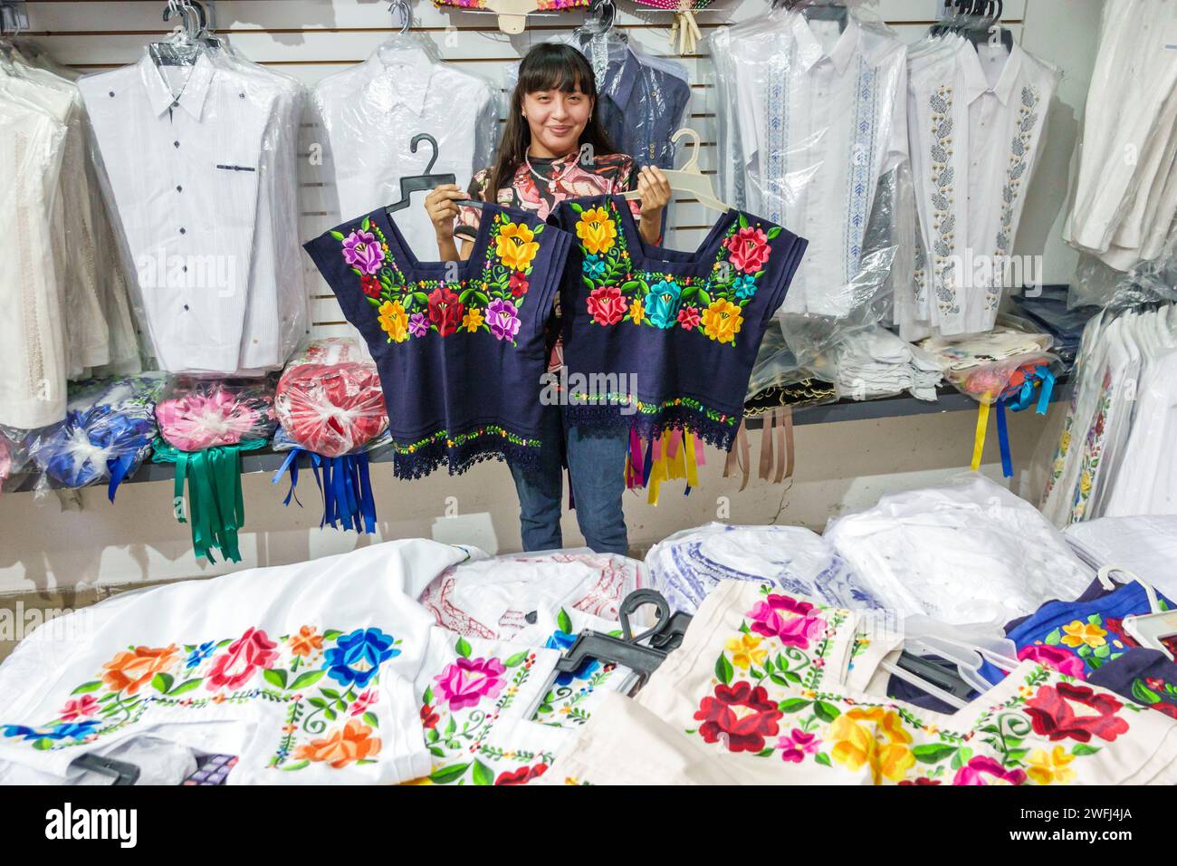 Merida Mexico,centro historico central historic district,Calle 56A,store stores business businesses merchant merchants market markets marketplace,sell Stock Photo