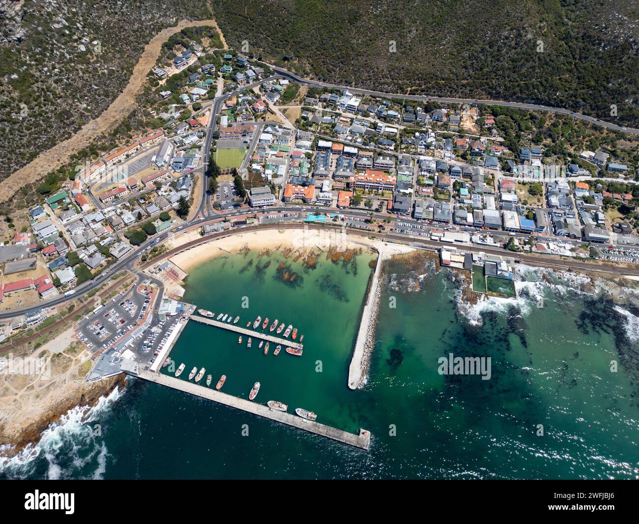 Kalk Bay, Cape Town, False Bay, South Africa Stock Photo