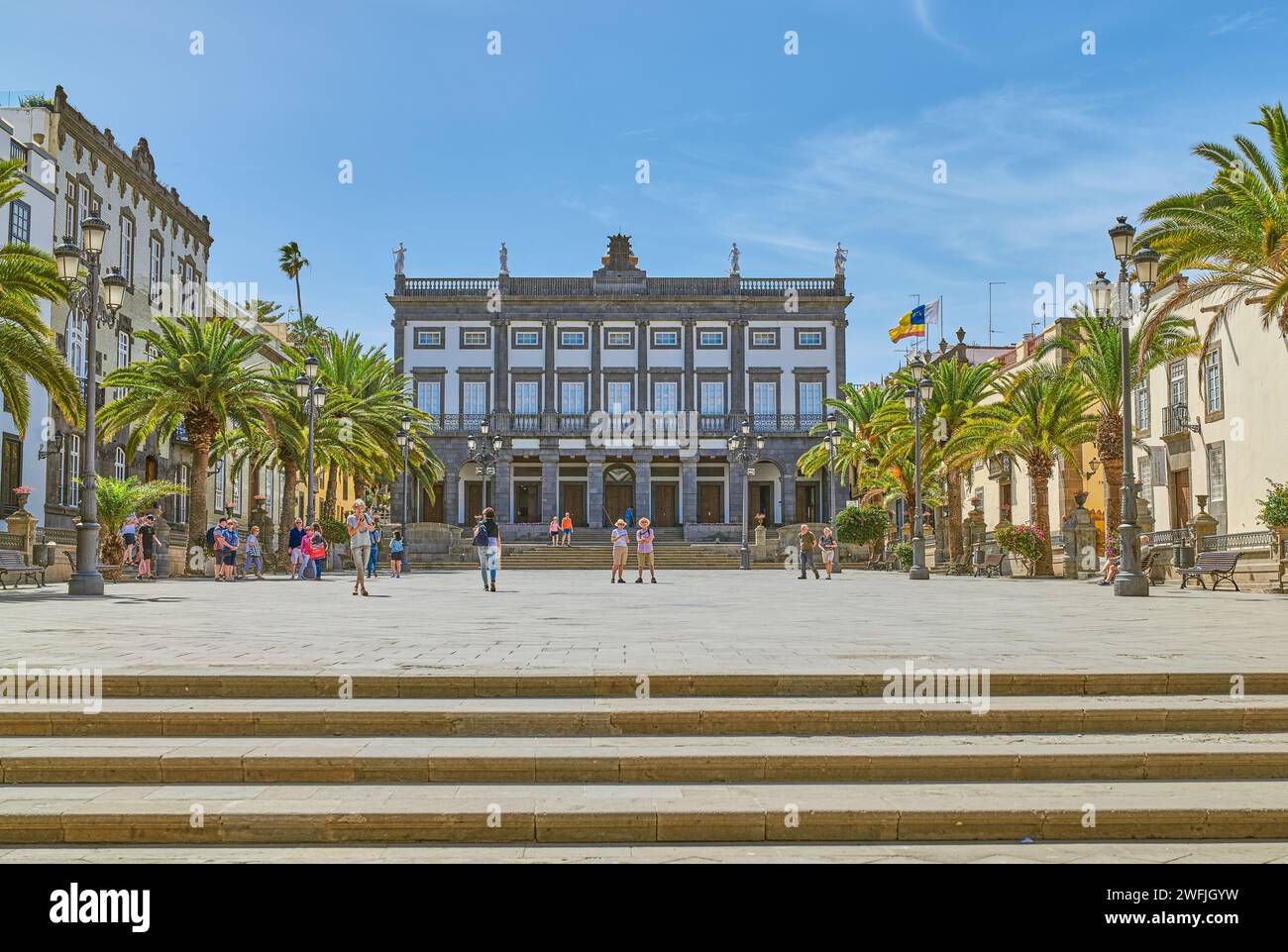 Las Palmas, Gran Canaria , Spain - March 16, 2023: Tourists in Santa ...