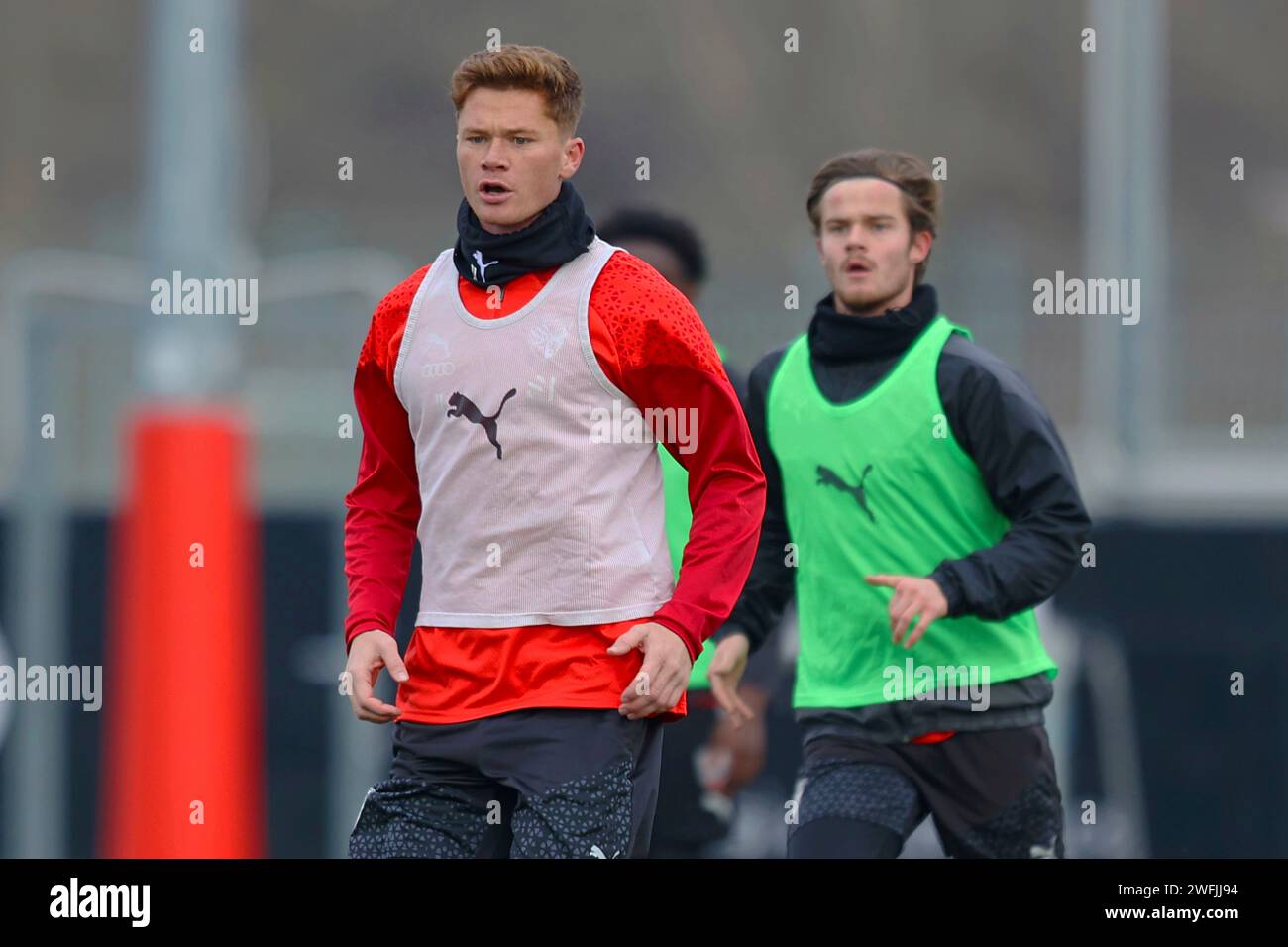 Ingolstadt, Deutschland. 31st Jan, 2024. Ingolstadt, Deutschland 31. Januar 2024: 3. Liga - 2023/2024 - FC Ingolstadt 04 Training 31.01.2024 Im Bild: Sebastian Grönning/Groenning (FC Ingolstadt 04) Credit: dpa/Alamy Live News Stock Photo