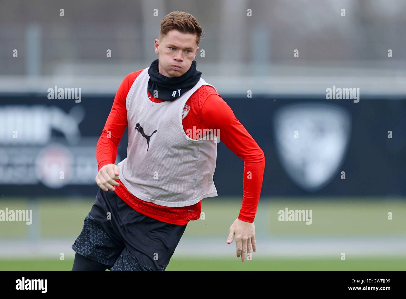 Ingolstadt, Deutschland. 31st Jan, 2024. Ingolstadt, Deutschland 31. Januar 2024: 3. Liga - 2023/2024 - FC Ingolstadt 04 Training 31.01.2024 Im Bild: Sebastian Grönning/Groenning (FC Ingolstadt 04) Credit: dpa/Alamy Live News Stock Photo