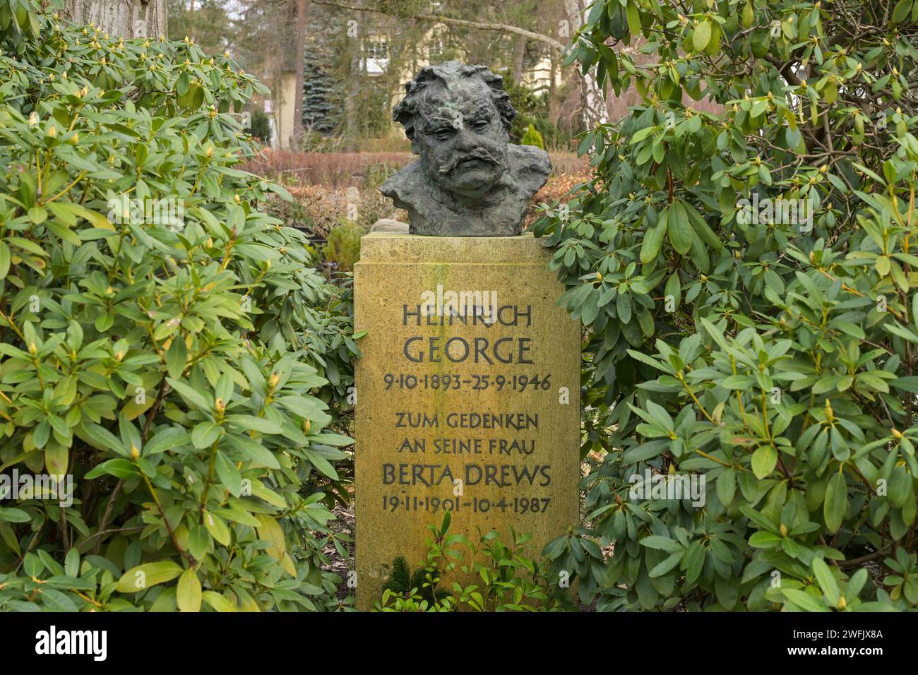 Grab Heinrich George, Friedhof Zehlendorf, Onkel-Tom-Straße, Zehlendorf, Berlin, Deutschland Stock Photo