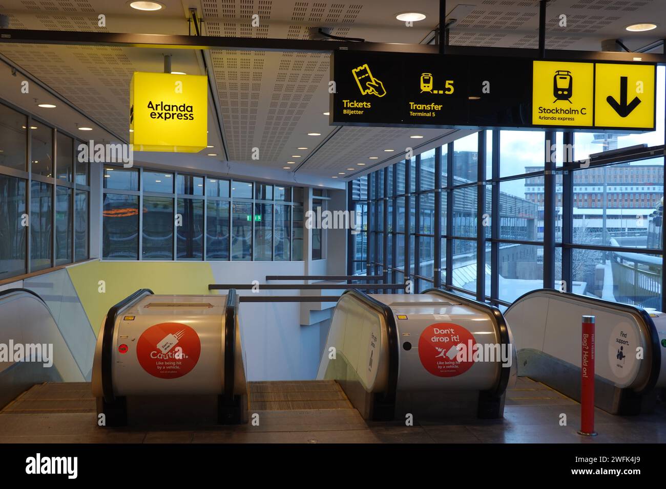 Arlanda Express the non stop train between Stockholm airport and Stockholm Central Station