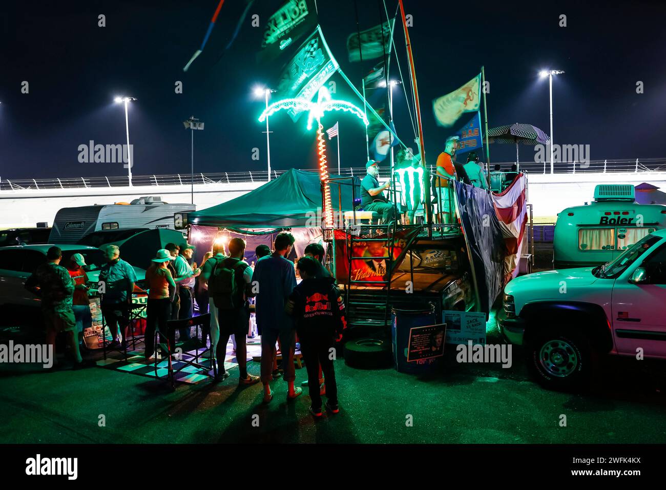 Daytona, Vereinigte Staaten. 28th Jan, 2024. 24 Hours of Daytona, fans