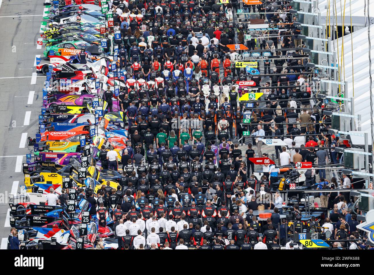 Daytona, Vereinigte Staaten. 27th Jan, 2024. 24h at Daytona, starting