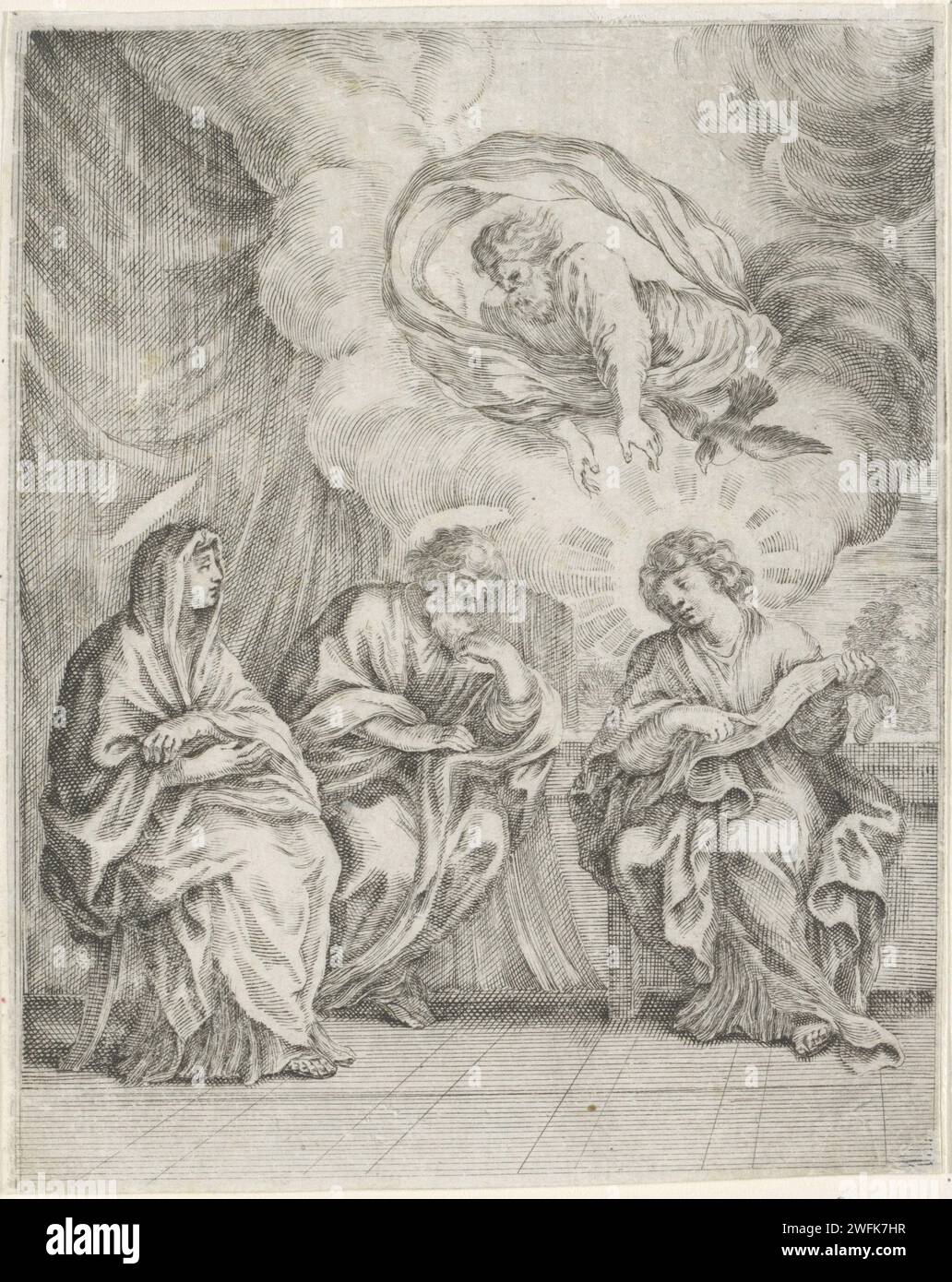 Christ explains Scripture to Maria and Joseph, Stefano della Bella ...
