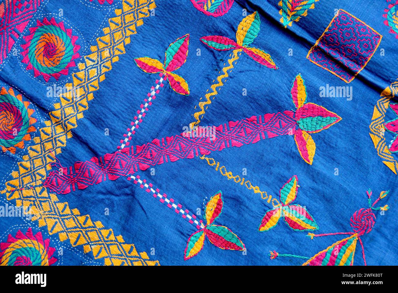 Nakshi kantha, a type of embroidered quilt, is a centuriesold Bengali