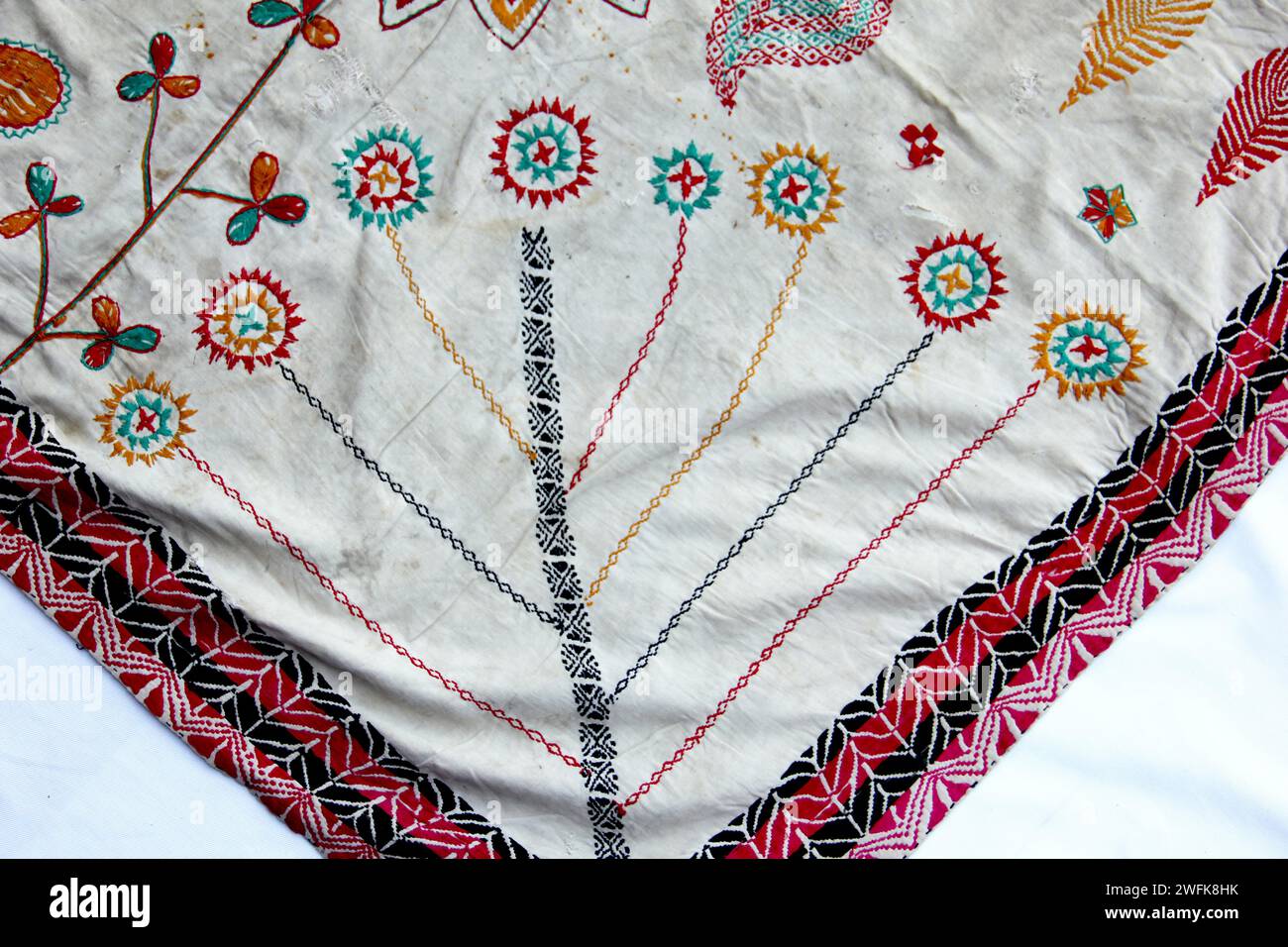 Nakshi kantha, a type of embroidered quilt, is a centuriesold Bengali