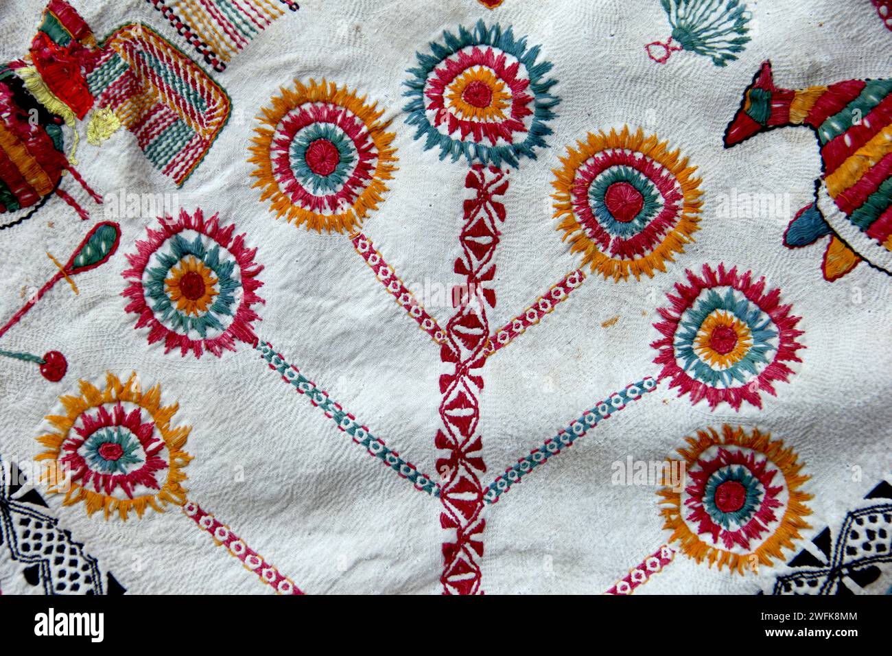 Nakshi kantha, a type of embroidered quilt, is a centuriesold Bengali
