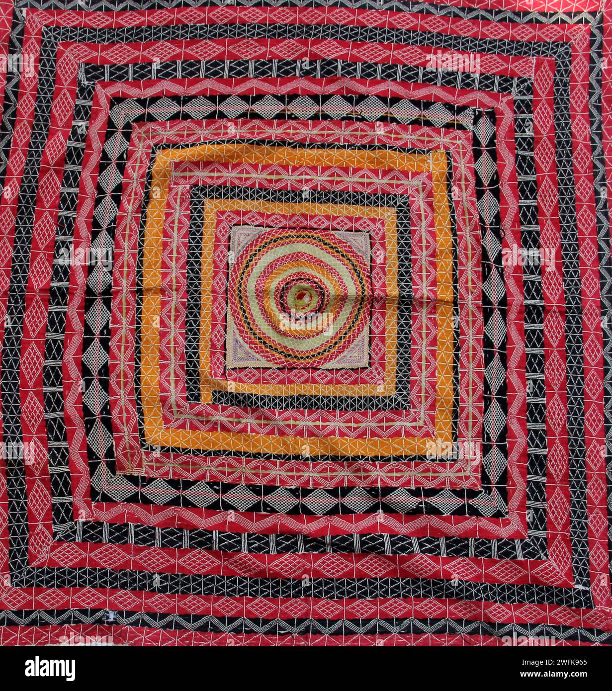 Nakshi kantha, a type of embroidered quilt, is a centuriesold Bengali