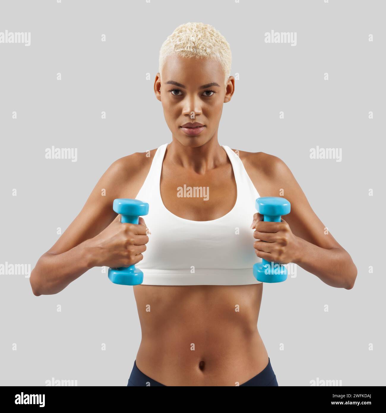 Latin american woman lifts hi-res stock photography and images - Alamy