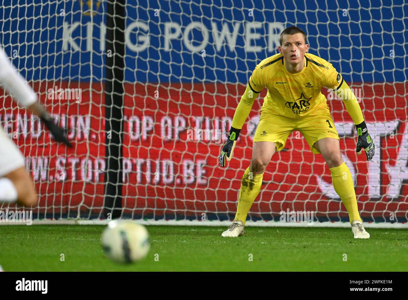 Leuven, Belgium. 31st Jan, 2024. goalkeeper Tobe Leysen (1) of OHL