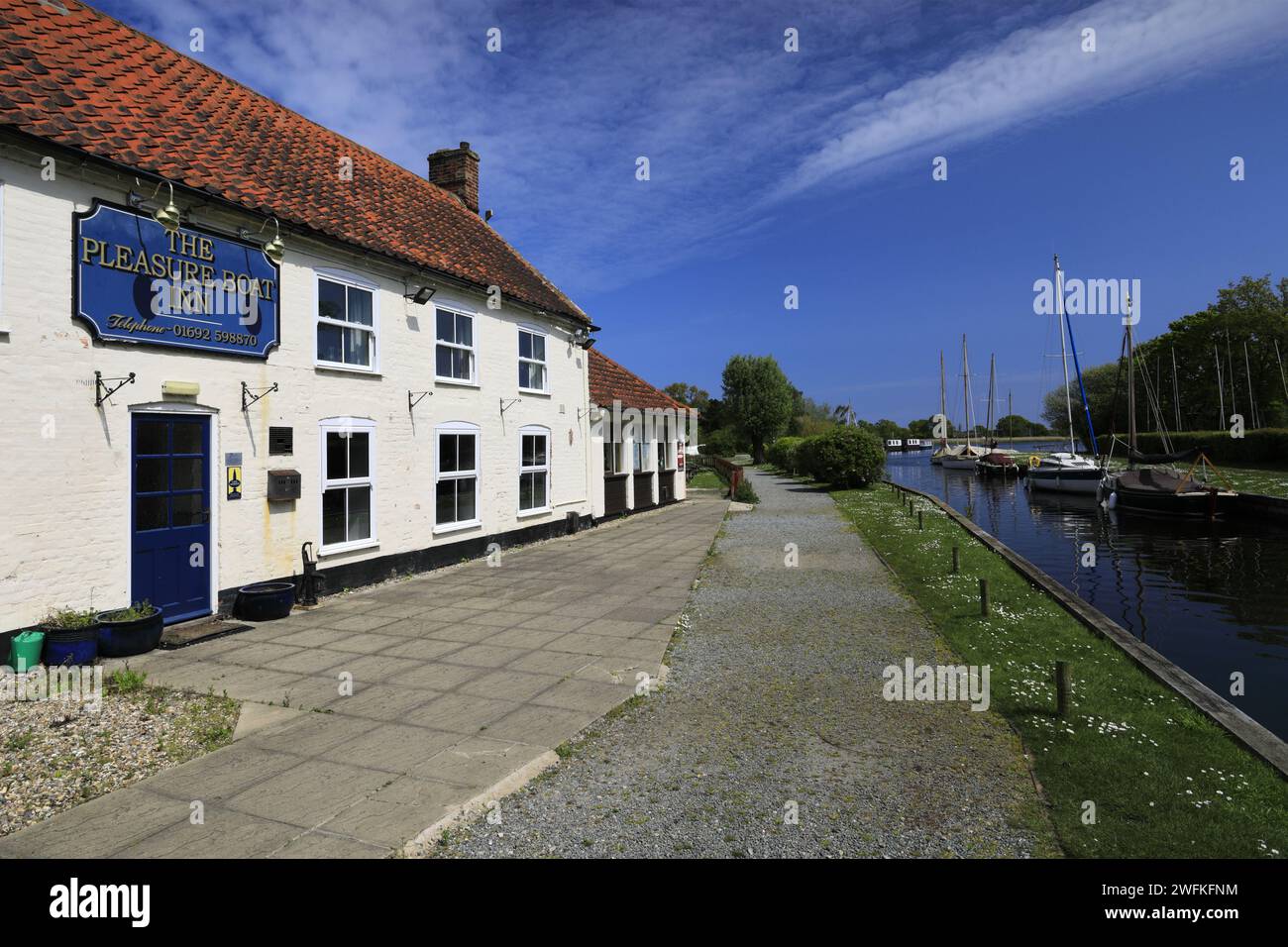 The Pleasure Boat Inn at Hickling Broad, Norfolk Broads National Park